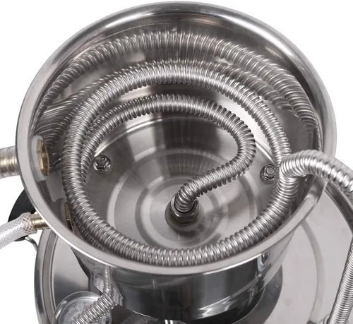 Miniatura 7 de YUEWO Calefacción eléctrica de 110 V, destilador automático de agua sin alcohol, barril de whisky, kit de fabricación de vino para encimera casera