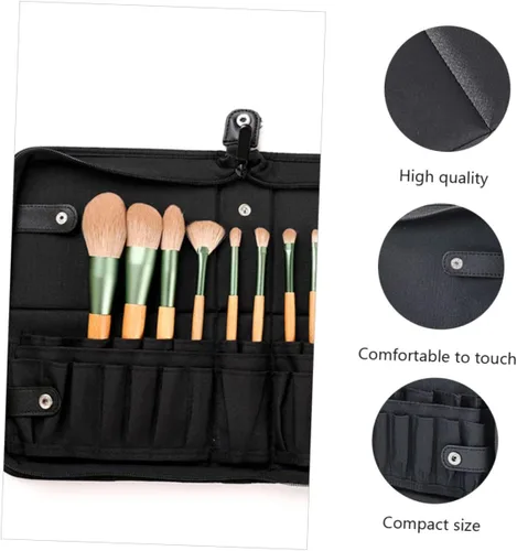 Miniatura 6 de VICASKY Slot Multipurpose Makeup Brush Holder Organizer Pouch Large Capacity Cosmetic Brush Case Travel Friendly Easy Access Cosmetic Storage for
