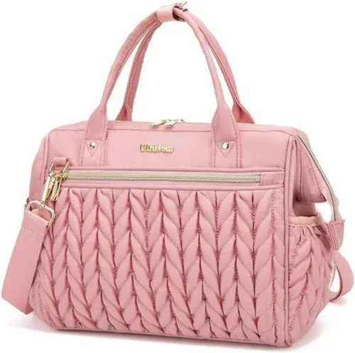 Miniatura 8 de Bolso Pequeño de Pañales, Bolso Mediano de Pañales Convertible para Mujer, Bolso de Pañales de Mano y Bandolera Negro