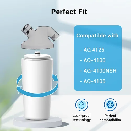 Miniatura 6 de Filtro de agua de ducha AQUACREST AQ 4125, repuesto para AQ 4125, AQ-4100, AQ-4100NSH, AQ-4105, filtro de ducha Jonathan Product Beauty