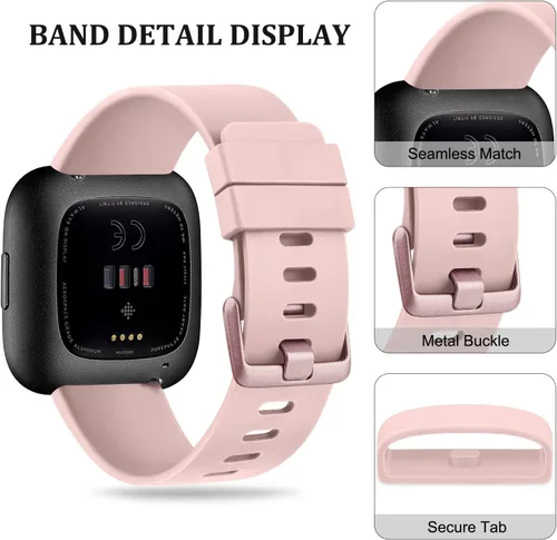 Miniatura 3 de Vancle Correa para Fitbit Versa - Pulsera deportiva de repuesto para mujeres y hombres