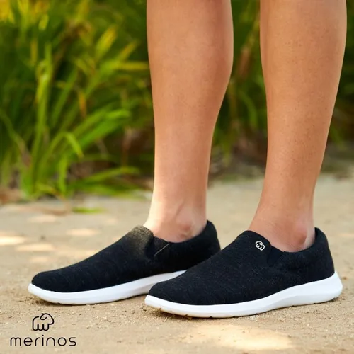 Miniatura 3 de Merinos Zapatos deportivos de moda para mujer, zapatos casuales sin cordones, hechos con lana australiana, zapatos de tenis ligeros y duraderos