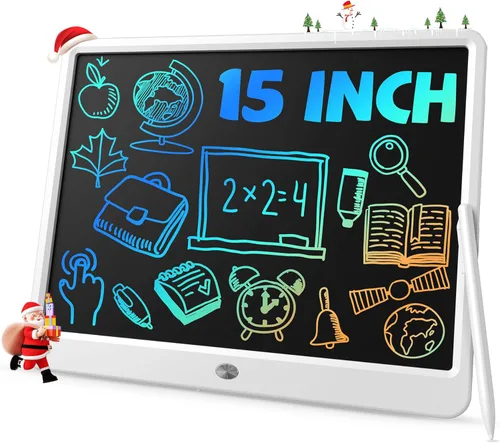 Miniatura 20 de TEKFUN - Tableta de escritura LCD para niños, ideas de regalos para adolescentes y niños, juguetes educativos para niños de 8, 7, 6, 5, 4, 3 años