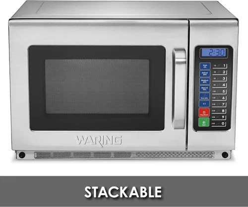 Miniatura 3 de Waring Horno Microondas Comercial WMO120 de Servicio Pesado, 1.2 Pies Cúbicos, 10 Ajustes de Memoria Programables, 5 Niveles de Potencia