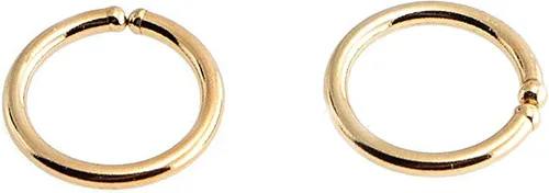 Aretes de aro dorados y plateados para cartílago, nariz, tabique, oreja, hélix, tragus, joyería para mujer, hipoalergénicos, pequeños aros
