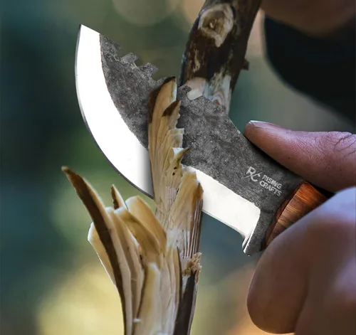 Miniatura 8 de Cuchillo de seguimiento de 8.5 pulgadas, hoja fija, supervivencia, caza, espiga completa, cuchillo táctico, hecho a mano, acero de alto carbono