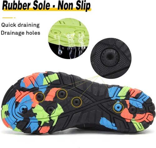 Miniatura 6 de SAGUARO Kids Boys Girls Water Shoes Non-Slip Quick-Dry Barefoot Aqua Shoe Outdoor Sport Beach Swimming Surfing Diving