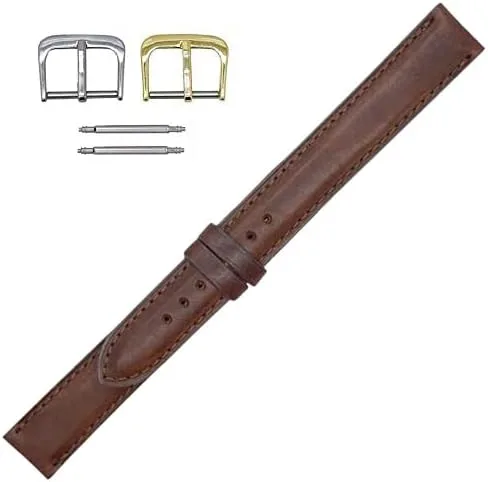 Miniatura 6 de Real Leather Creations Fabricado en los Estados Unidos Cuero genuino Montana Correas largas grandes y altas American Factory Direct Para relojes