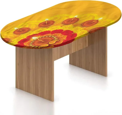 Miniatura 8 de Mantel ajustable ovalado de poliéster con borde elástico, para amantes de los perros, pastor austratliano con estampado de mastín italiano, se