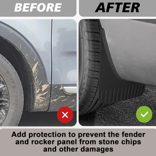 Miniatura 6 de Muslogy Protectores de barro compatibles con Kia Telluride 2020-2025 2026, accesorios protectores de barro delanteros y traseros, 4 unidades sin
