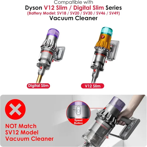Miniatura 3 de Anillo de sellado fijo para cubo de polvo compatible con Dyson V12 SV18 SV20 Detect Slim/Digital Slim Aspiradora de limpieza de recipiente