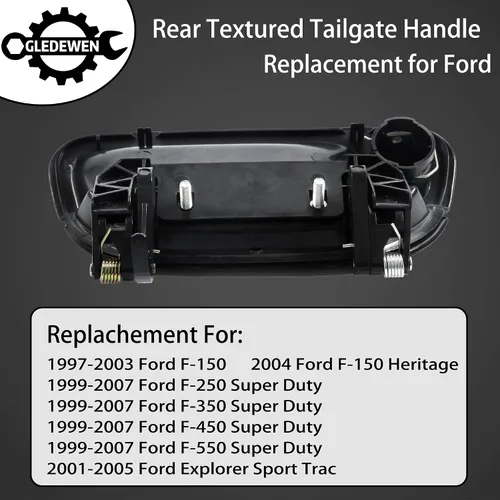 Miniatura 2 de Manija Externa de Puerta de Portón Trasero, Compatible con Ford F150 F250 F350 F450 F550 Super Duty 1997-2007, Ford Explorer Sport Trac 01-05