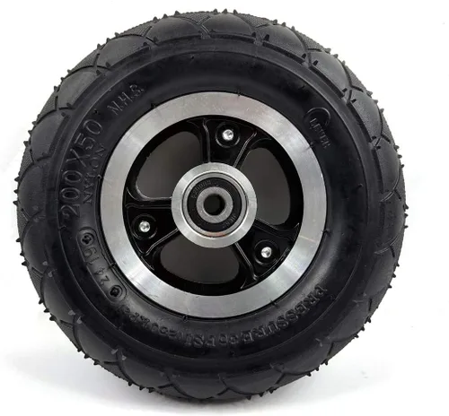 200x50 Scooter Rueda sólida o rueda de aire Rueda de scooter de 8 pulgadas con neumático sólido o neumático de aire con tubo Cubo de aleación 8