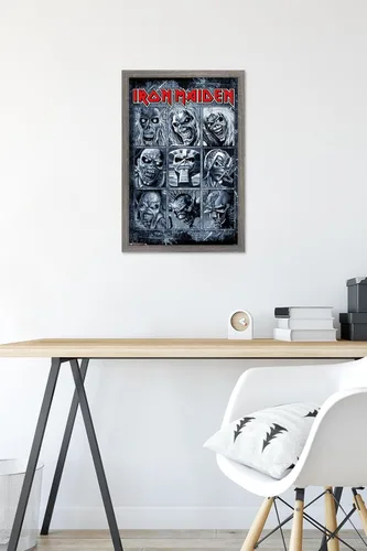 Miniatura 6 de Trends International Iron Maiden - Grid Wall Poster, 14.725" x 22.375", Barnwood Framed Version