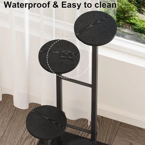 Miniatura 7 de Soporte para plantas de 5 niveles para interiores, estante esquinero para plantas, organizador de estantes para plantas, soporte de flores