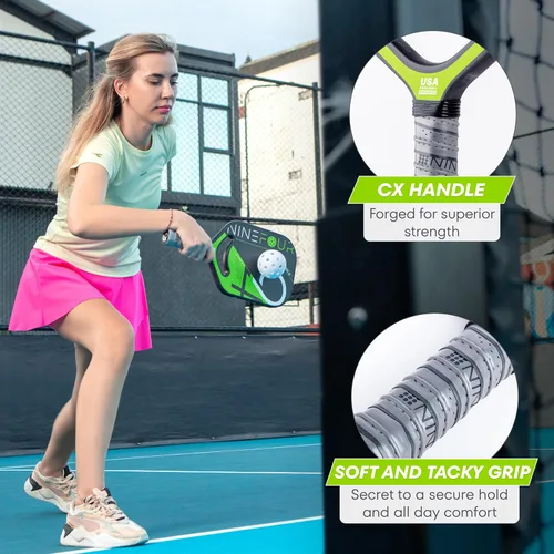 Miniatura 6 de Apex Pro Series - Paleta de pickleball de fibra de carbono 3k, aprobada por USAPA, superficie de alto giro, control definitivo, núcleo