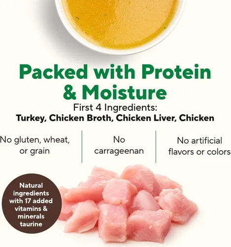 Miniatura 3 de Dave's Pet Food Paté húmedo sin granos para gatos (Turquía), fabricado en Estados Unidos naturalmente saludable, conservado, vitaminas y minerales