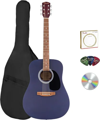 Miniatura 14 de Fender Guitarra acústica Dreadnought - Paquete natural con estuche, afinador, cuerdas, correa y púas