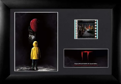 FILMCELLS Trend Setters - IT - Pennywise The Dancing Clown y Georgie - Presentación de escritorio MiniCell de 7 x 5 pulgadas, con clip de película