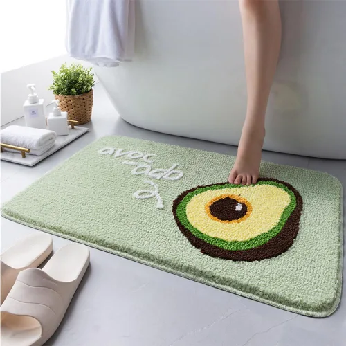 Miniatura 17 de Hi Space Alfombra de baño de 31.5 x 19.7 pulgadas, antideslizante, lavable a máquina, suave, absorbente, bonita, alfombra de baño de felpa