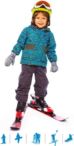 Miniatura 5 de Boao Snow Mittens Winter Ski Mittens Waterproof Warm Cotton-Lined Gloves for Kids