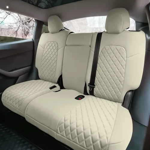 Miniatura 7 de FH Group Fundas de asiento de automóvil de ajuste personalizado hechas específicamente para Tesla Model Y Ultraflex 2020-2025, fundas de asiento