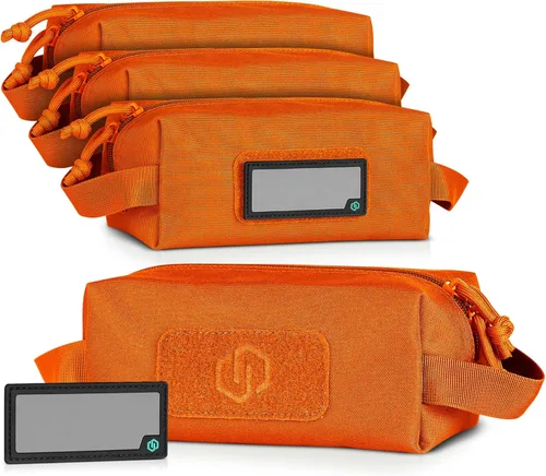 Miniatura 9 de Savior Equipment Paquete de 4 bolsas tácticas Loose Sacs, para munición de armas de fuego, con parches de identificación incluidos, funda blanda