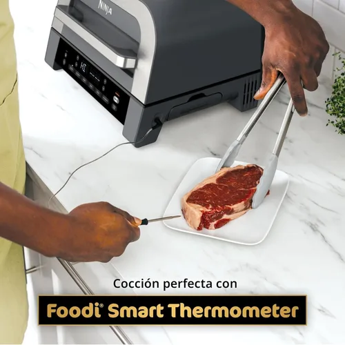 Miniatura 4 de Parrilla de interior Ninja DG551 Foodi Smart XL 6 en 1 con freír al aire, asar, hornear, rostizar y deshidratar, termómetro inteligente Foodi Smart