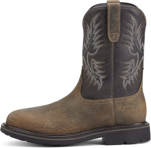 Miniatura 2 de Ariat Botas de trabajo Sierra de punta cuadrada ancha para hombre resistente a pinchazos