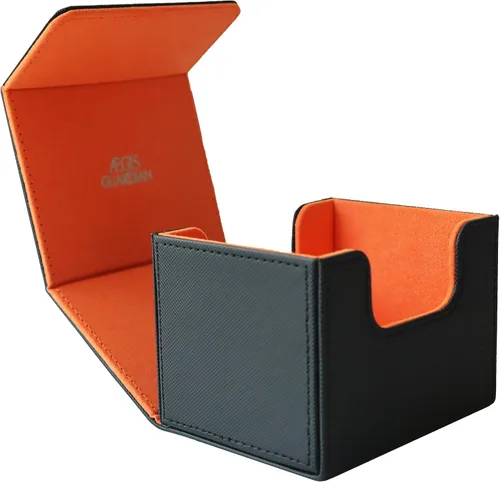 AEGIS GUARDIAN Commander - Caja de cubierta para MTG, caja de mazos mágica, con capacidad para más de 120 tarjetas con funda para TCG, caja de cuero
