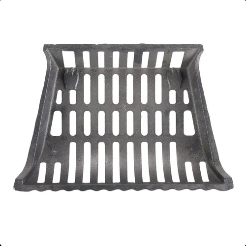 Miniatura 4 de Rejilla de chimenea de 17 pulgadas, resistente, rejilla de fuego de hierro fundido, 17 pulgadas de ancho x 11.5 pulgadas de profundidad x 7 pulgadas