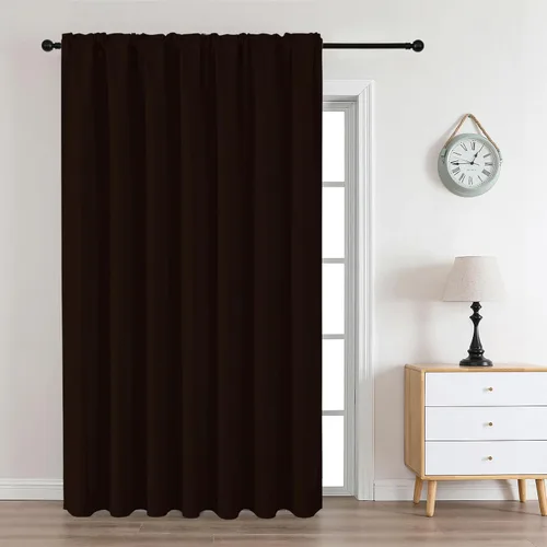 Miniatura 33 de CUCRAF - Cortinas opacas beige de 45 pulgadas, juego de 2 paneles con bolsillo para barra, cortinas para oscurecer dormitorios y sala de estar