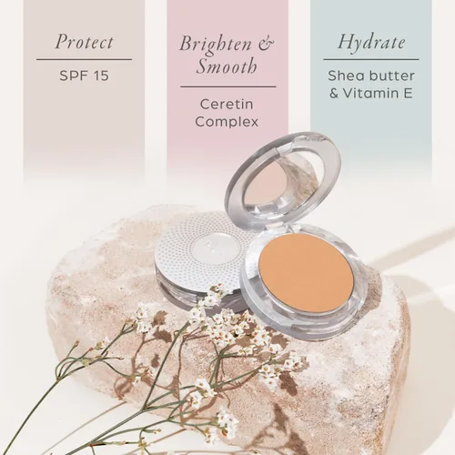Miniatura 4 de PÜR MINERALS Base de Maquillaje Mineral Prensada 4 en 1 en Polvo con SPF 15 - Corrector y Compacto de Acabado en Polvo Prensado para Rostro - Base