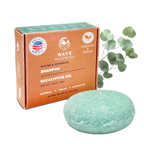 Miniatura 10 de Wave - Barra de champú de aceite de argán – Barra vegana hidratante y hecha a mano para cabello brillante, champú natural, orgánico y sin OMG
