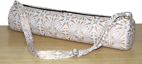 Miniatura 14 de ICC - Bolsa de transporte para yoga con mandala, dorada, color negro y dorado, con cremallera completa, para gimnasio, playa, pilates, bolsa
