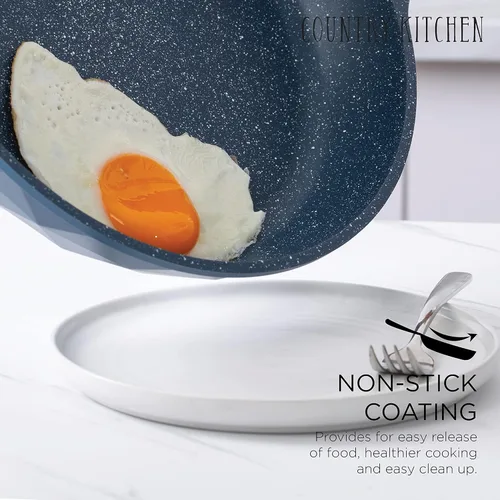Miniatura 3 de Country Kitchen Juego de utensilios de cocina de aluminio fundido antiadherente, utensilios de cocina duraderos para cocinar todos los días
