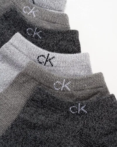 Miniatura 83 de Calvin Klein Calcetines para hombre, mezcla de algodón, acolchados, sin talla, forro de calcetines atléticos (6 unidades)