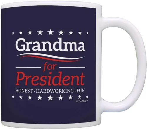 ThisWear Regalos de cumpleaños para abuela, regalo divertido para el día de la madre, taza de café de cerámica de 11 onzas con asa para abuela