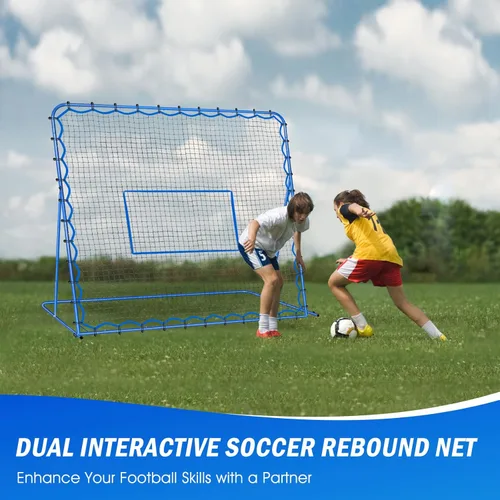 Miniatura 8 de Soccer Baseball Rebounder Net, Soccer Goal Net, Volleyball Softball Rebound Pitchback Net Quick-Switch Angle Training for Control, Passing Practice