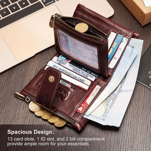 Miniatura 2 de bill heart Billetera BH0002-Cadena, Marrón claro, Moda