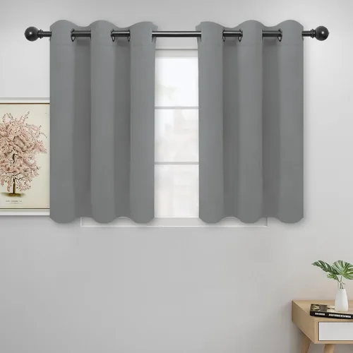 Miniatura 164 de Easy-Going - Cortinas opacas para dormitorio, aislamiento térmico sólido con ojales, cortinas de ventana para reducción de ruido, cortinas