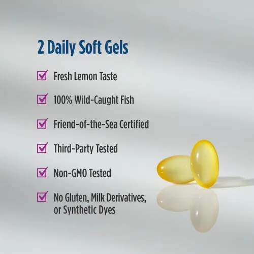 Miniatura 5 de Nordic Naturals 60 cápsulas de gel sabor limón de omega 3 para posparto, especial para madres recientes, para promover el óptimo bienestar después