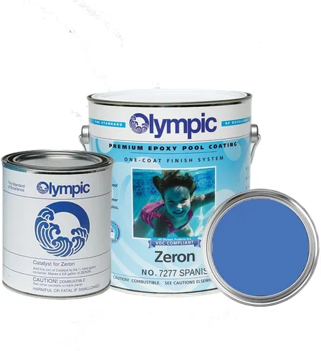 Miniatura 10 de Pintura para piscina olímpica - Zeron - Azul Bikini - 1 galón - pintura epoxi de dos partes para piscina - una capa para piscinas de yeso, fibra