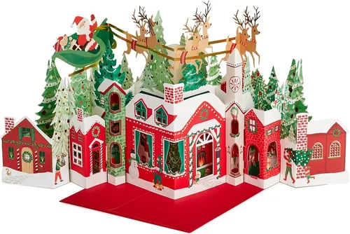 Miniatura 5 de Hallmark Signature Paper Wonder - Tarjeta de Navidad emergente (árbol de Navidad) y papel maravilla emergente, tarjeta de Navidad gigante