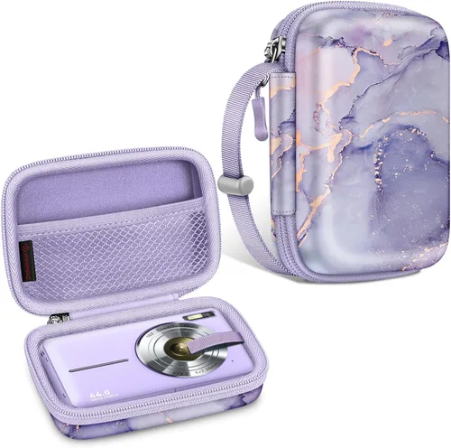 Miniatura 11 de Fintie Funda para cámara digital compatible con Kodak Pixpro FZ55, FZ45, FZ53, FZ43, WPZ2, Canon PowerShot ELPH 360, Lecran/CAMKORY, bolsa de mármol