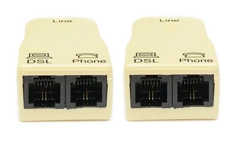 Miniatura 2 de iMBAPrice® (Paquete de 2) Divisor DSL en línea con filtro de ruido