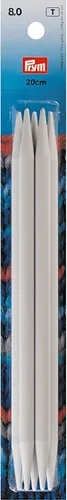 Miniatura 3 de Prym Agujas de tejer de plástico de doble punto de 8 pulgadas, 0.276 in