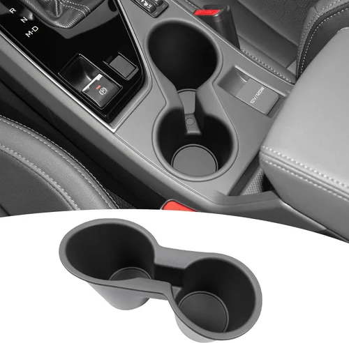 Miniatura 20 de Organizador de portavasos compatible con accesorios Chevy Equinox 2018-2024, sin ruido, a prueba de agua y polvo, TPE inserto para consola