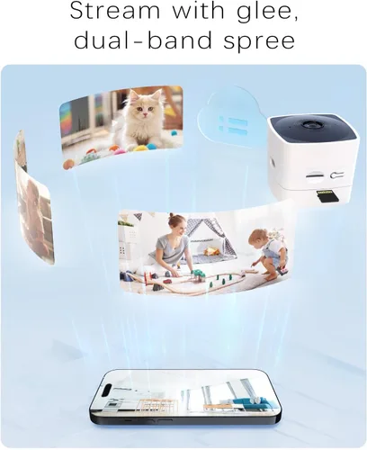 Miniatura 6 de Cámaras blurams para seguridad del hogar 5GHz, cámara interior 2K, cámara para mascotas con aplicación para teléfono, detección de movimiento