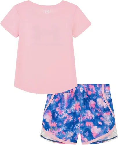 Miniatura 9 de Under Armour baby-girls Short Sleeve Shirt and Shorts Set, Durable Stretch and Lightweight
